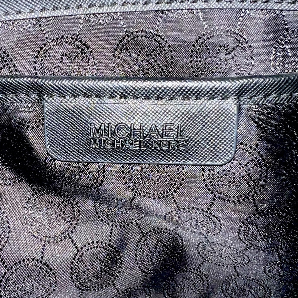Black Leather Tote Bag MK - Picture 6 of 15